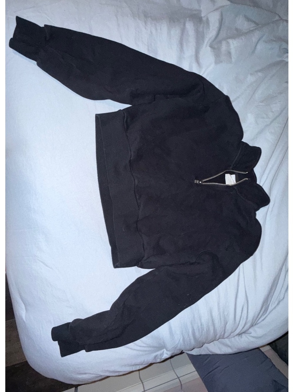 Tna Cozy AF Black Half-Zip Sweatshirt Size Small